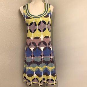 Boden fun cotton Circles and Dots Sheath Dress